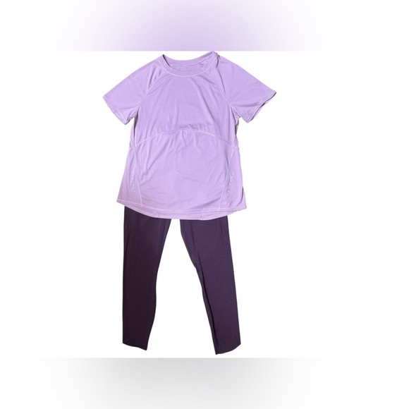 Womens Members Mark Purple Perforated Legging Pant Size Medium EUC - Picture 10 of 13